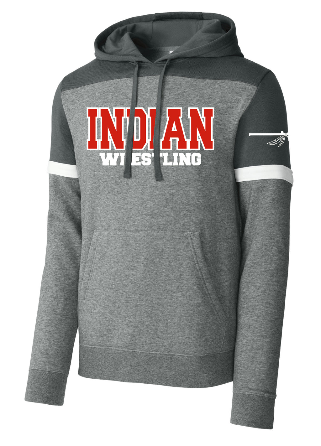 Indian Wrestling Drive Fleece Colorblock Hoodie