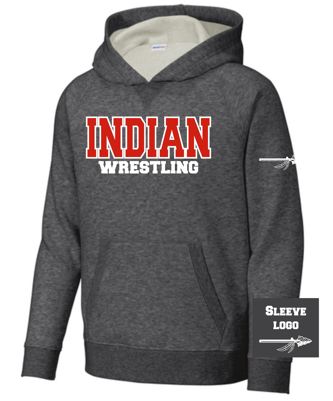 Indian Wrestling Drive Fleece Pullover Hoodie YOUTH