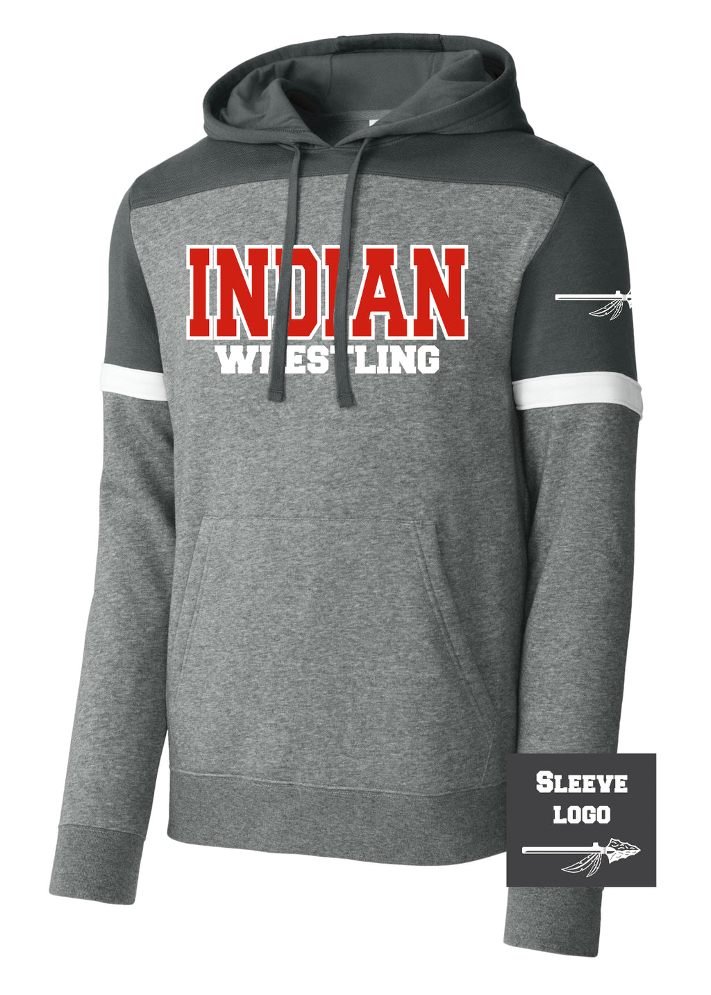 Indian Wrestling Drive Fleece Colorblock Hoodie