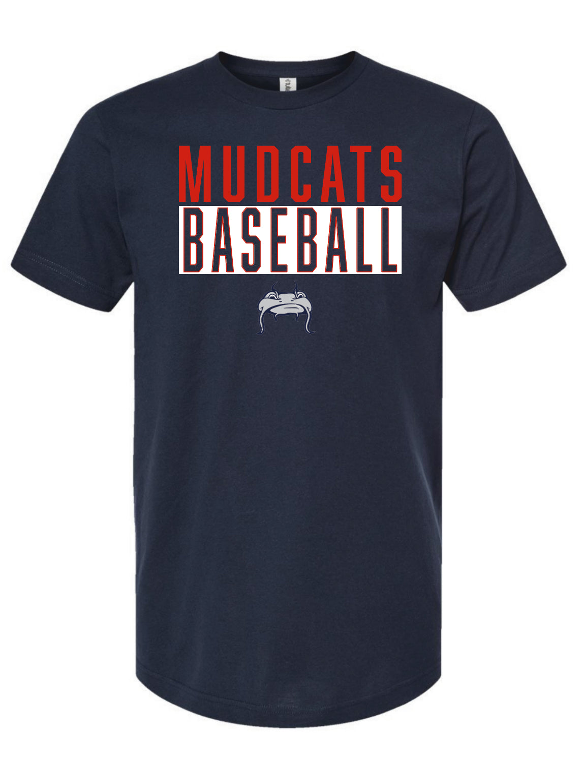 Mudcats Unisex T-Shirt YOUTH & ADULT- Navy