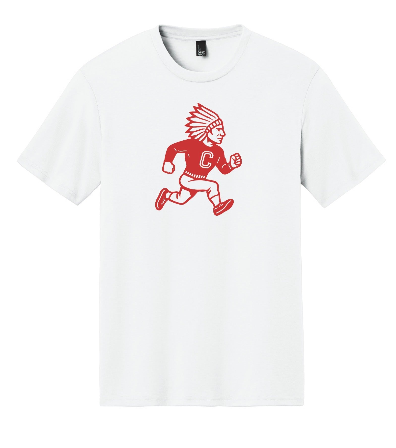 Chief Mascot Perfect Unisex Tri T-Shirt YOUTH & ADULT - White