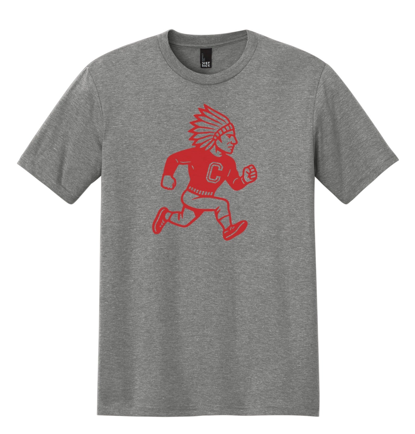 Chief Mascot Perfect Tri Unisex T-Shirt YOUTH & ADULT - Grey Frost
