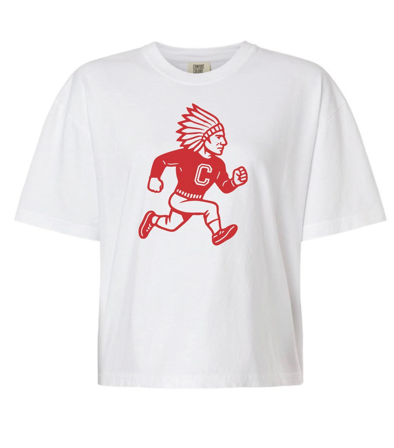 Chief Masct Women's Heavyweight Boxy T-Shirt-White