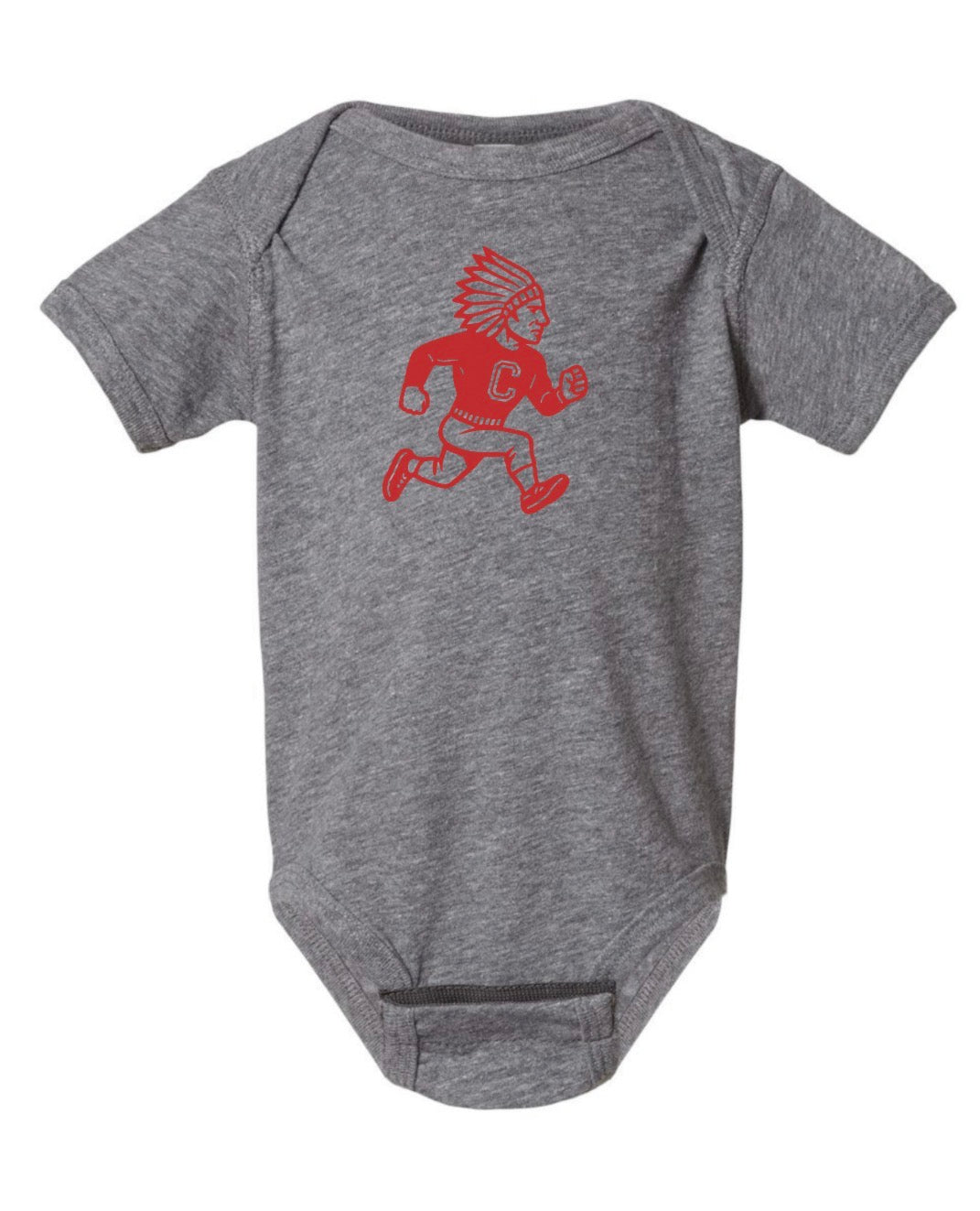 Chief Mascot Infant Fine Jersey Bodysuit - Grey