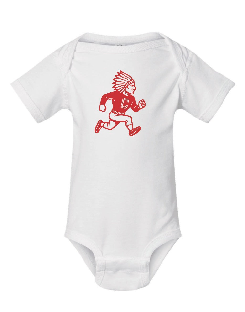 Chief Mascot Infant Fine Jersey Bodysuit - White