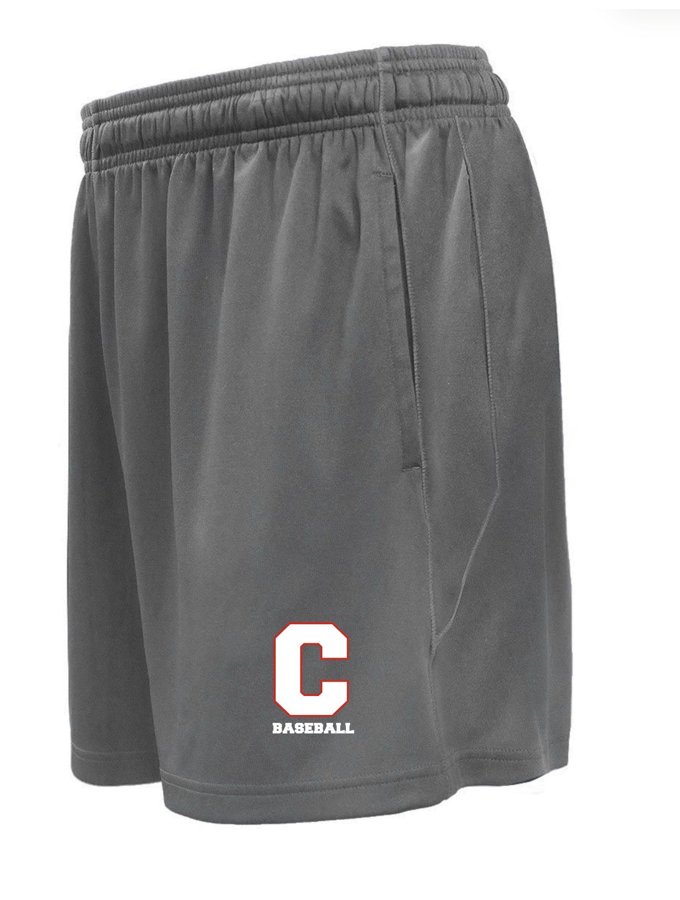 Carlisle Baseball 7 in Revel Shorts with Pockets YOUTH & ADULT-Grey