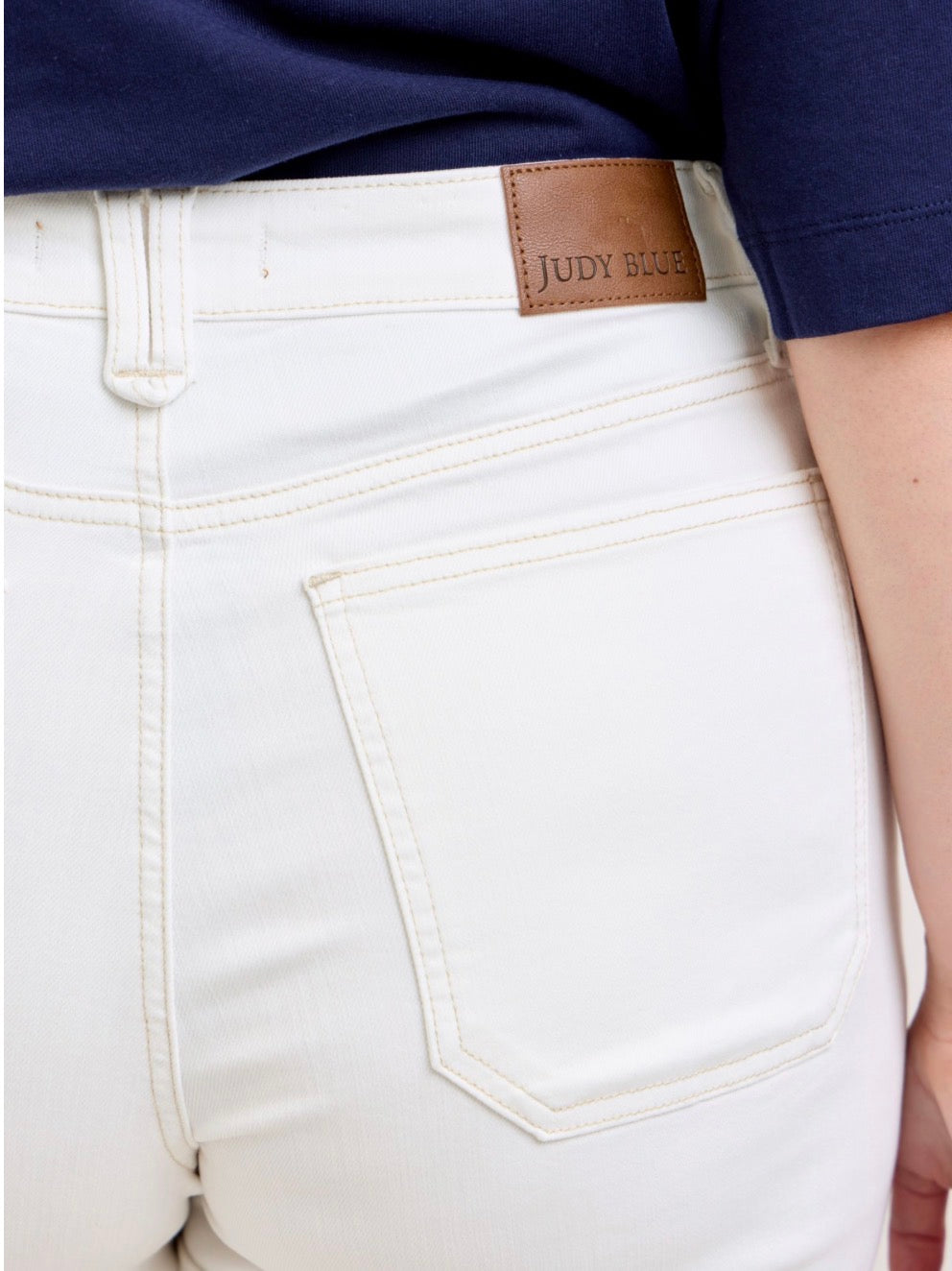Andy White Denim Judy Blue Shorts