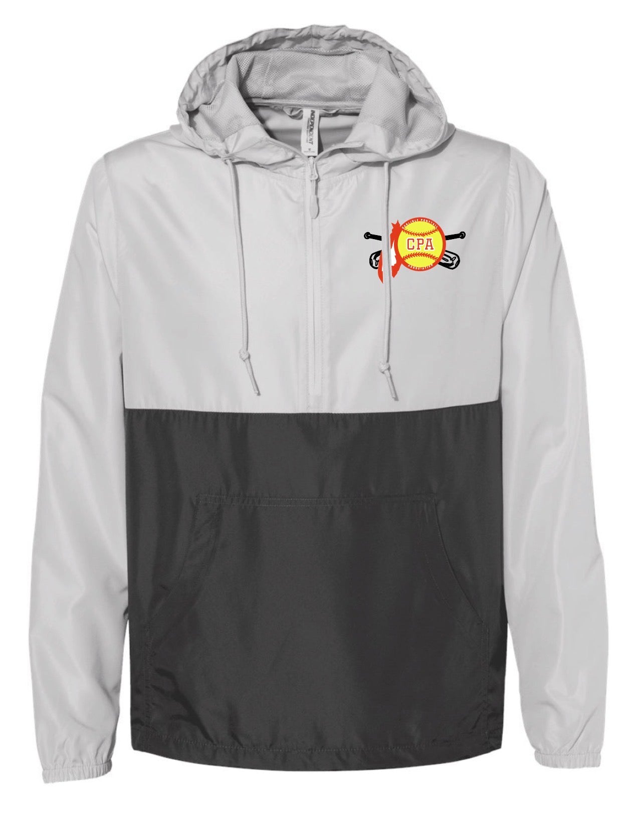 CPA Unisex Lightweight Quarter-Zip Windbreaker Pullover Jacket