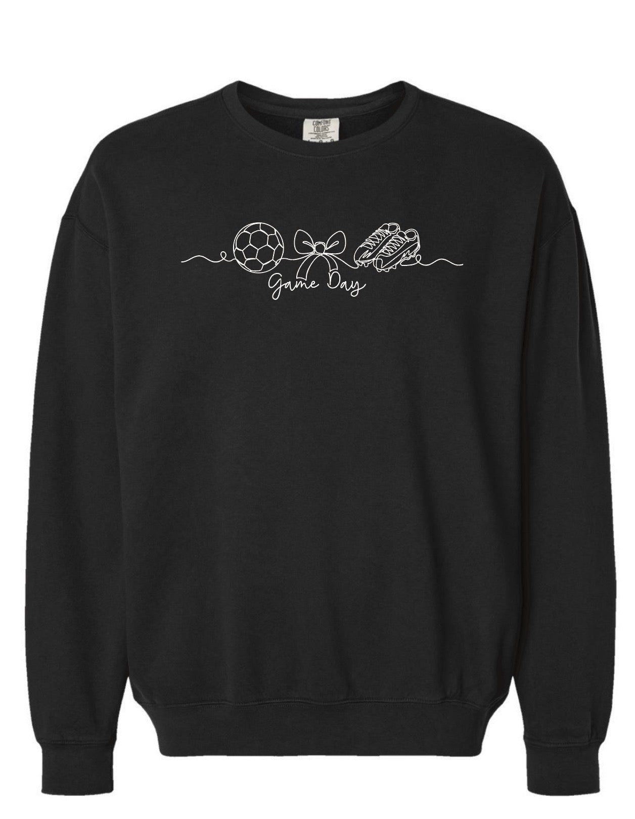Soccer Game Day Unisex Premium Garment-Dyed Lightweight Crewneck Sweatshirt