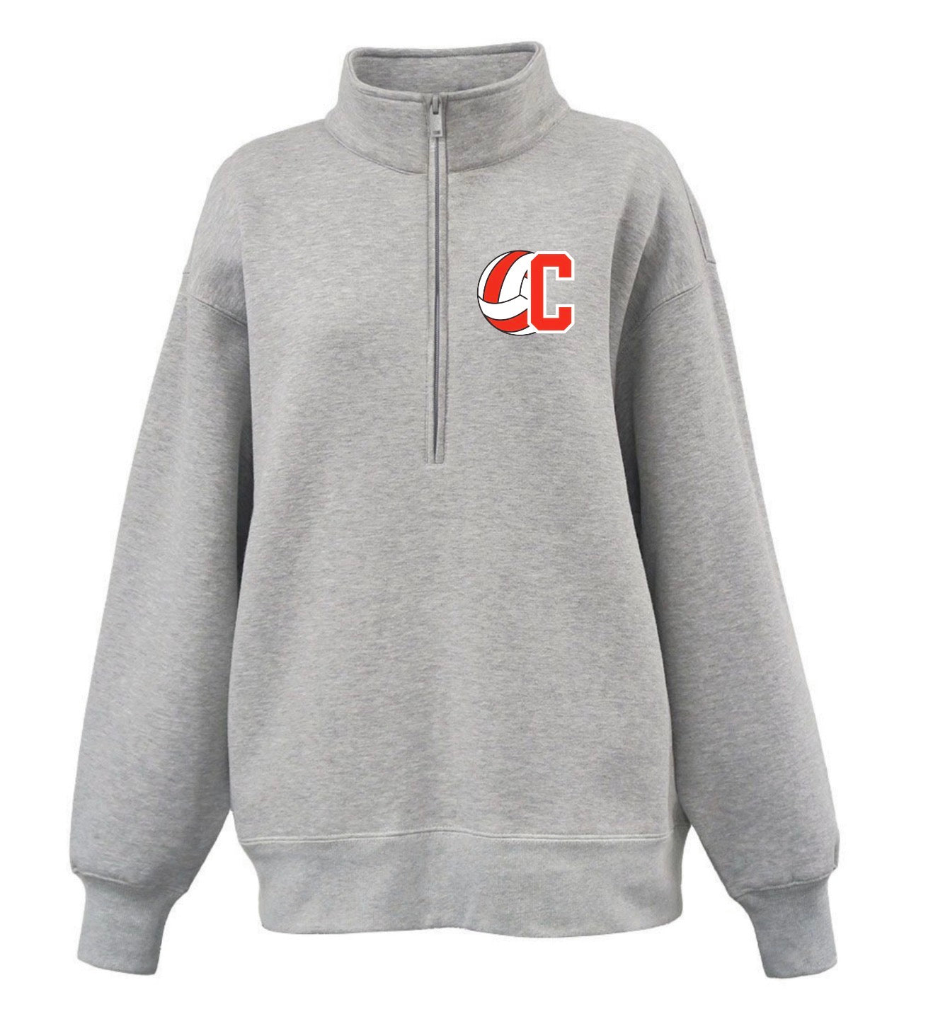 Carlisle Volleyball Womens Oversize 1/2 Zip