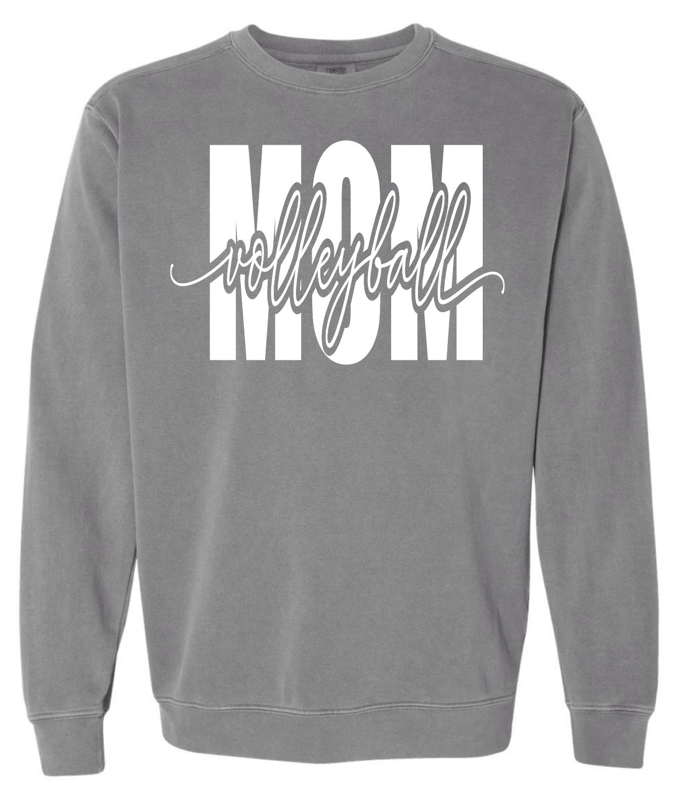 Volleyball Mom Unisex Premium Garment-Dyed Lightweight Crewneck Sweatshirt