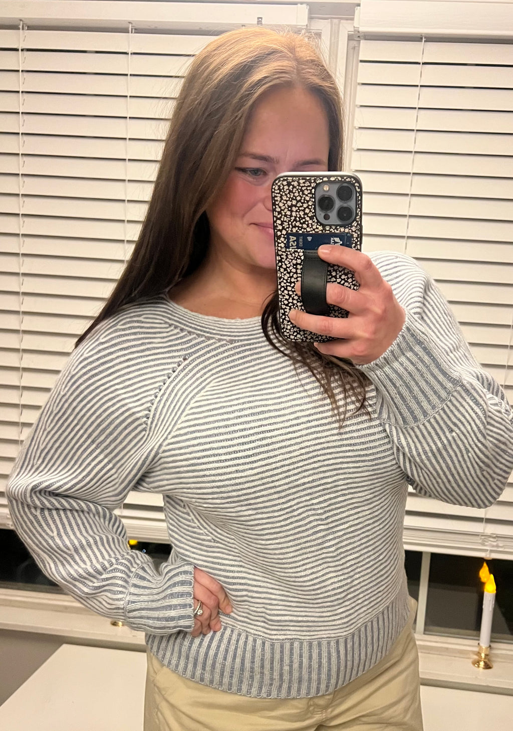 Ashleigh Boat Neck Sweater - Blue