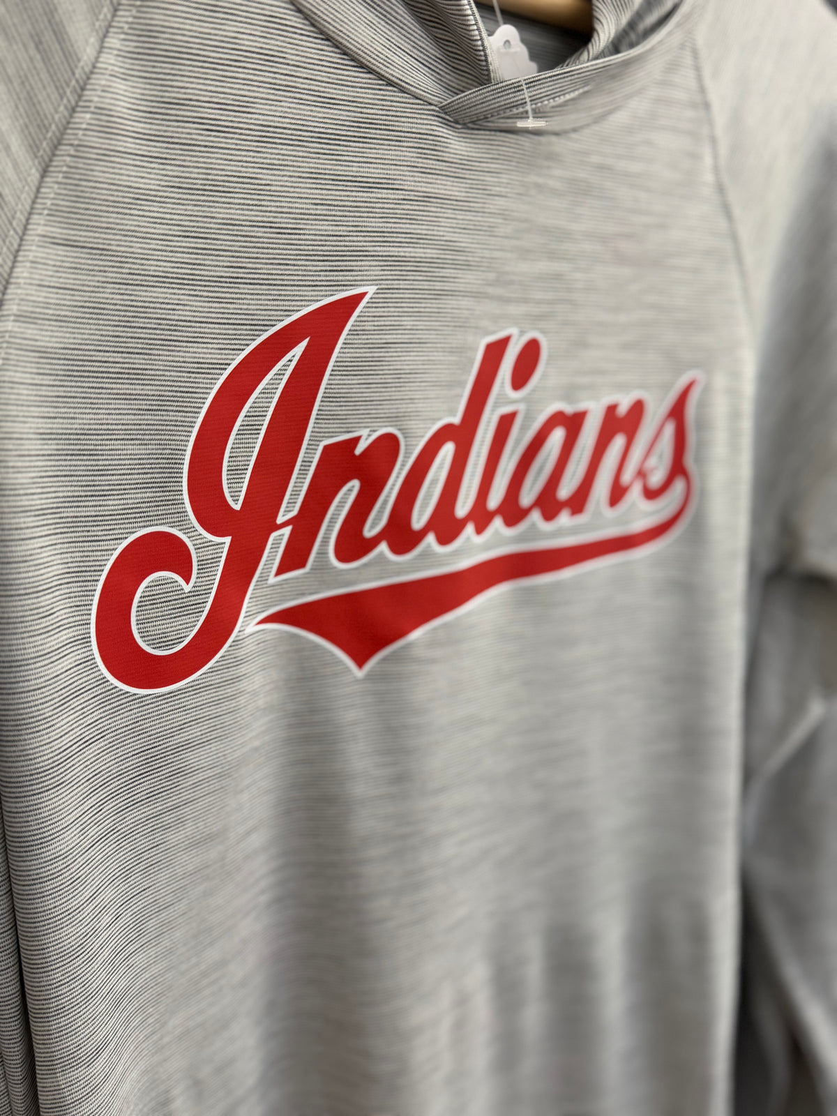 Script Indians Unisex Performance Hooded Long Sleeve T-Shirt