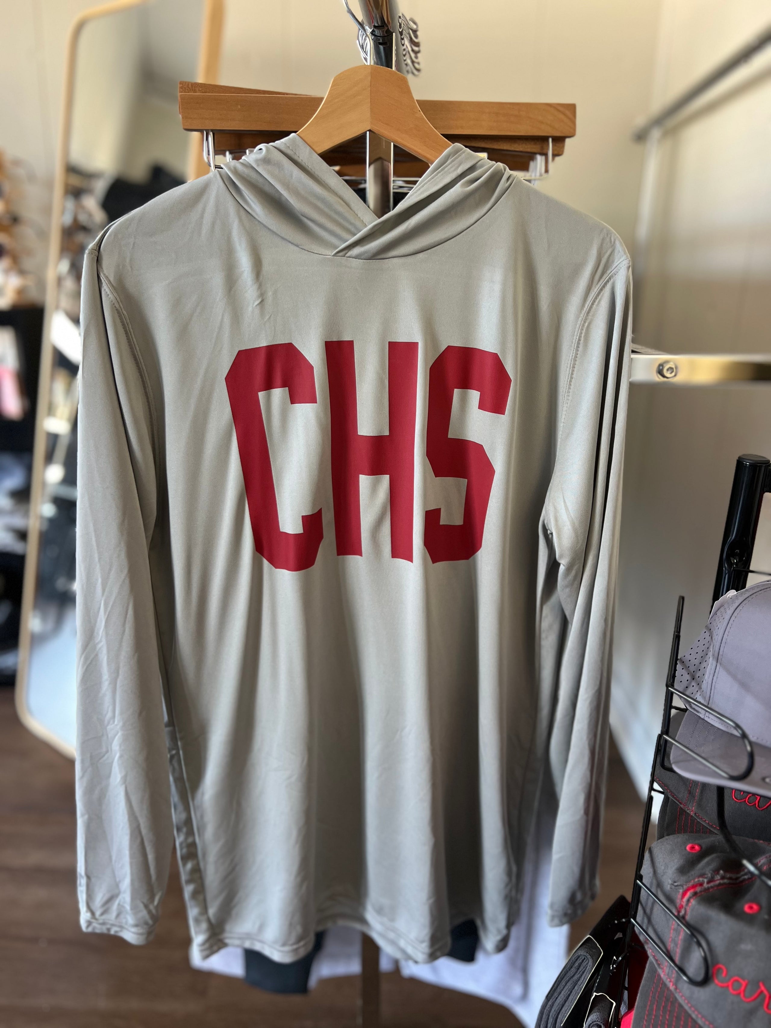 CHS Men's Momentum Hooded Long Sleeve T-Shirt (Medium ONLY)