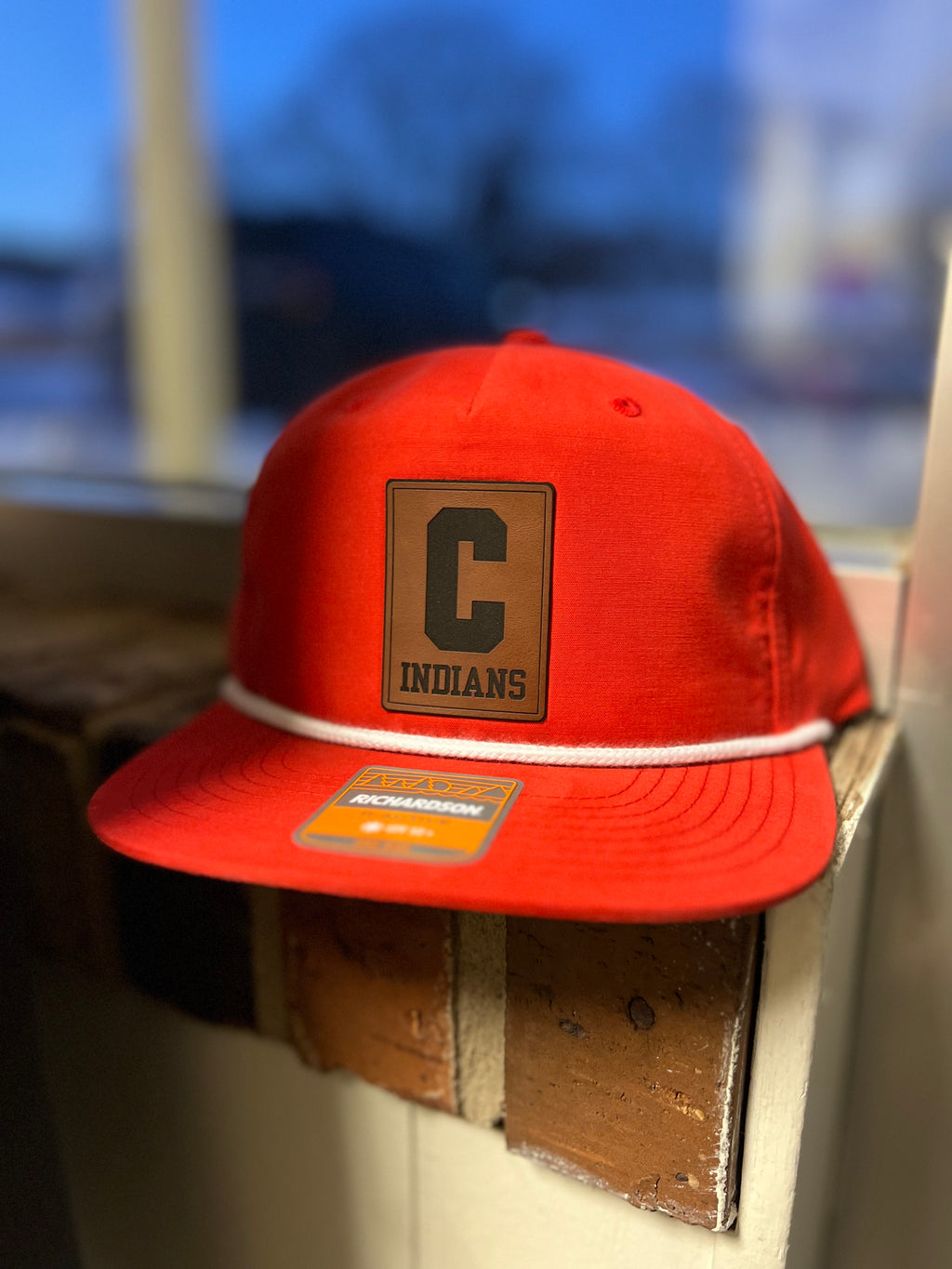 Carlisle Indians Leather Patch Umpqua SnapBack Rope Cap