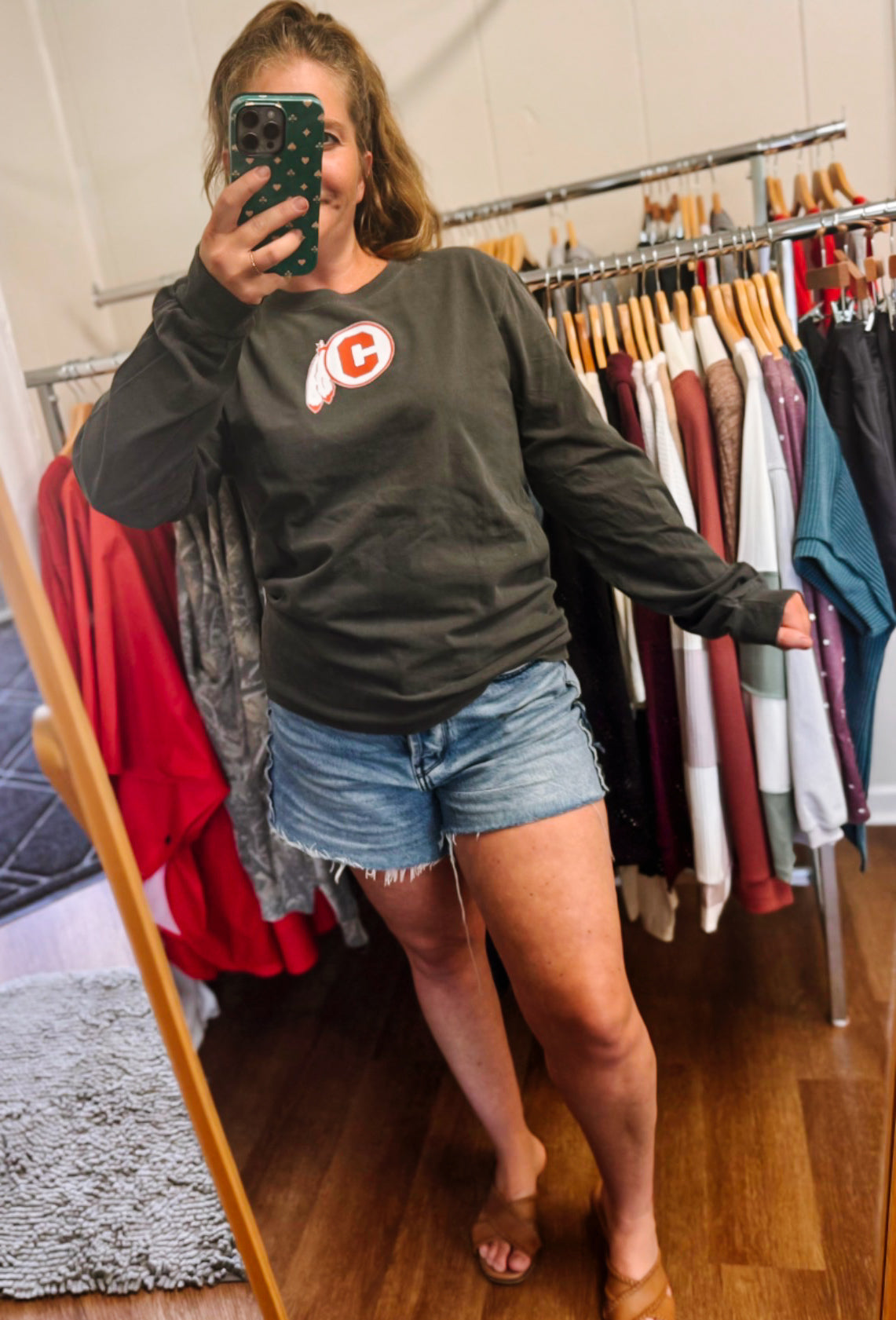 Garment Dyed Oversized Long Sleeve T