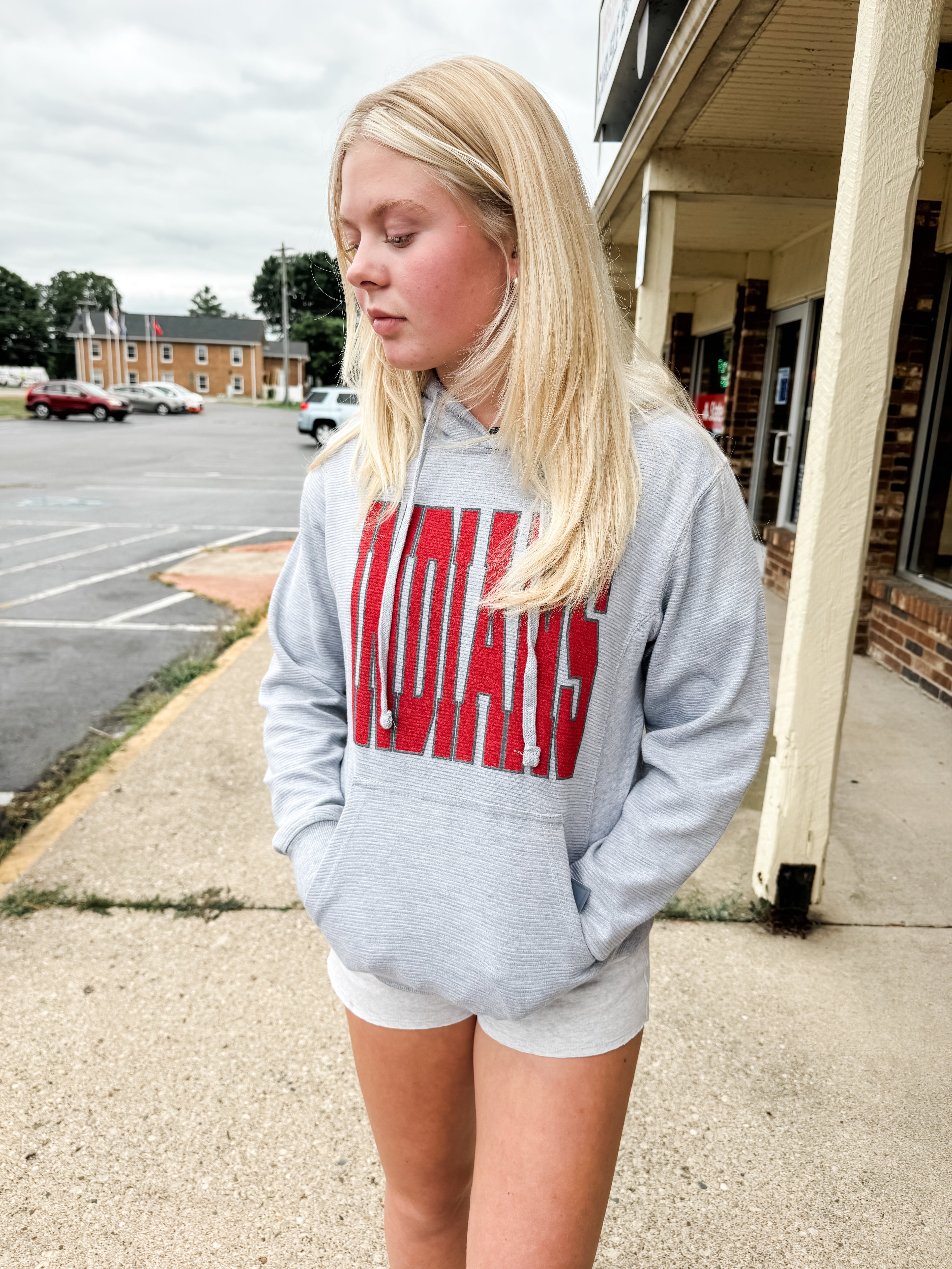 J AMERICA GREY HOODIE