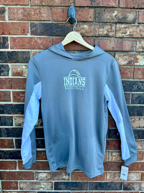 Youth Dry Fit Indians Basketball Hoodie