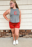 INDIANS High Rise Ladies Athletic Shorts