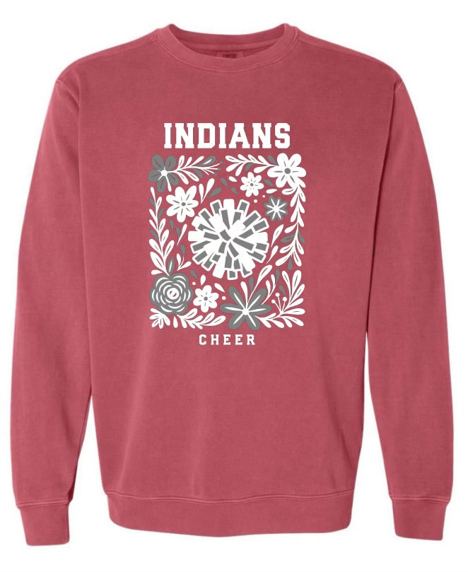 Carlisle Floral Cheer Premium Garment Dyed Crew