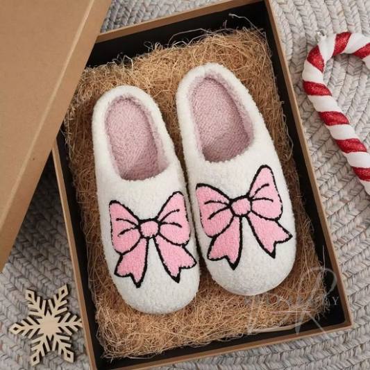 House Slipper - Pink Bow