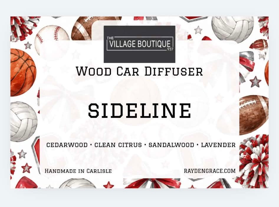 SIDELINE Indians Premium Wood Car Diffuser