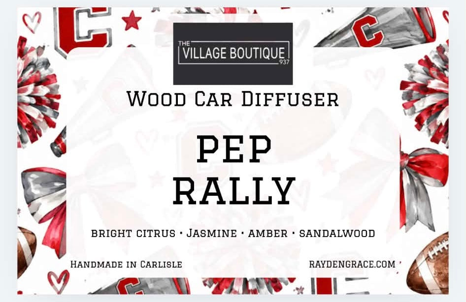 PEP RALLY Indians Premium Wood Car Diffuser