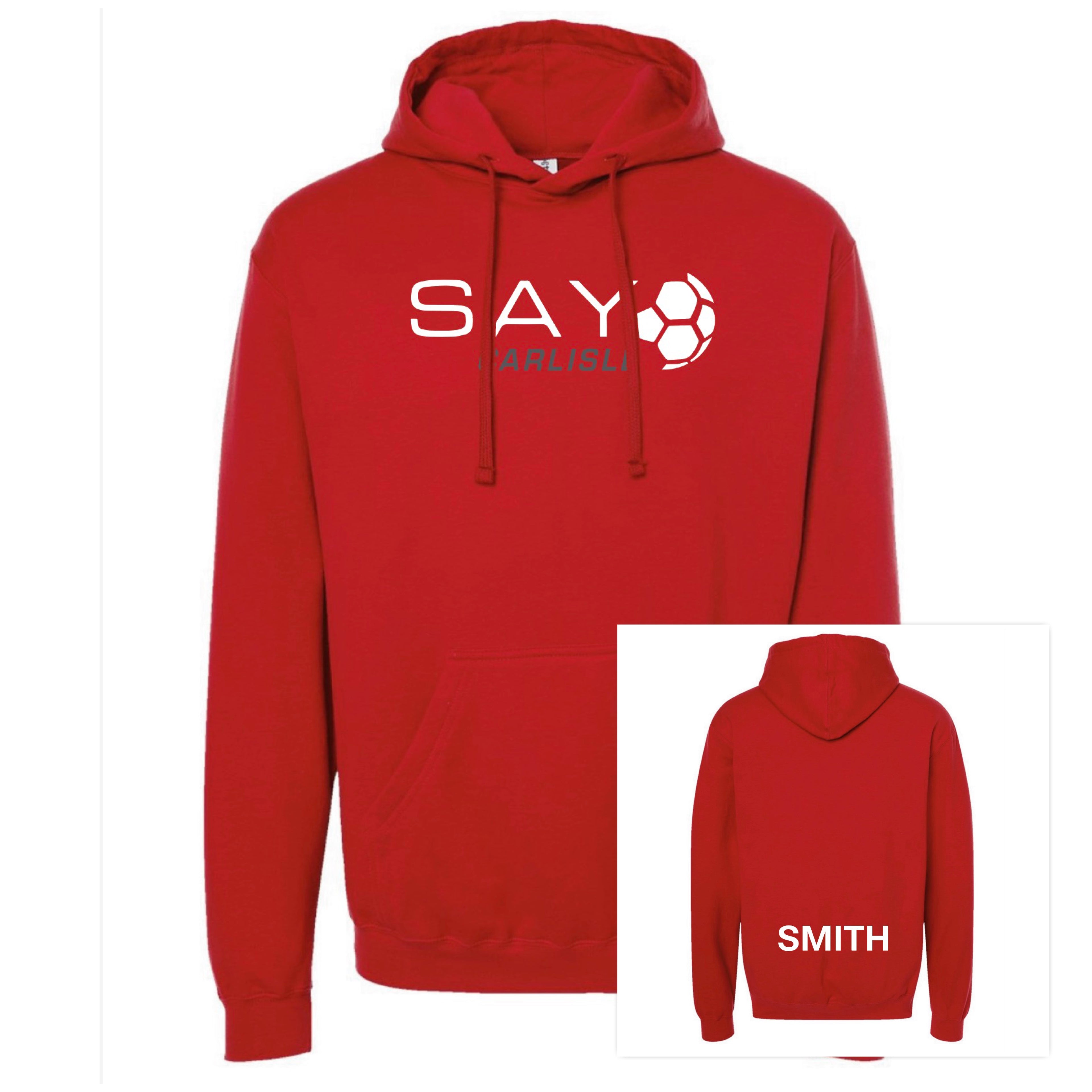SAY Soccer Unisex Hoodie YOUTH & ADULT