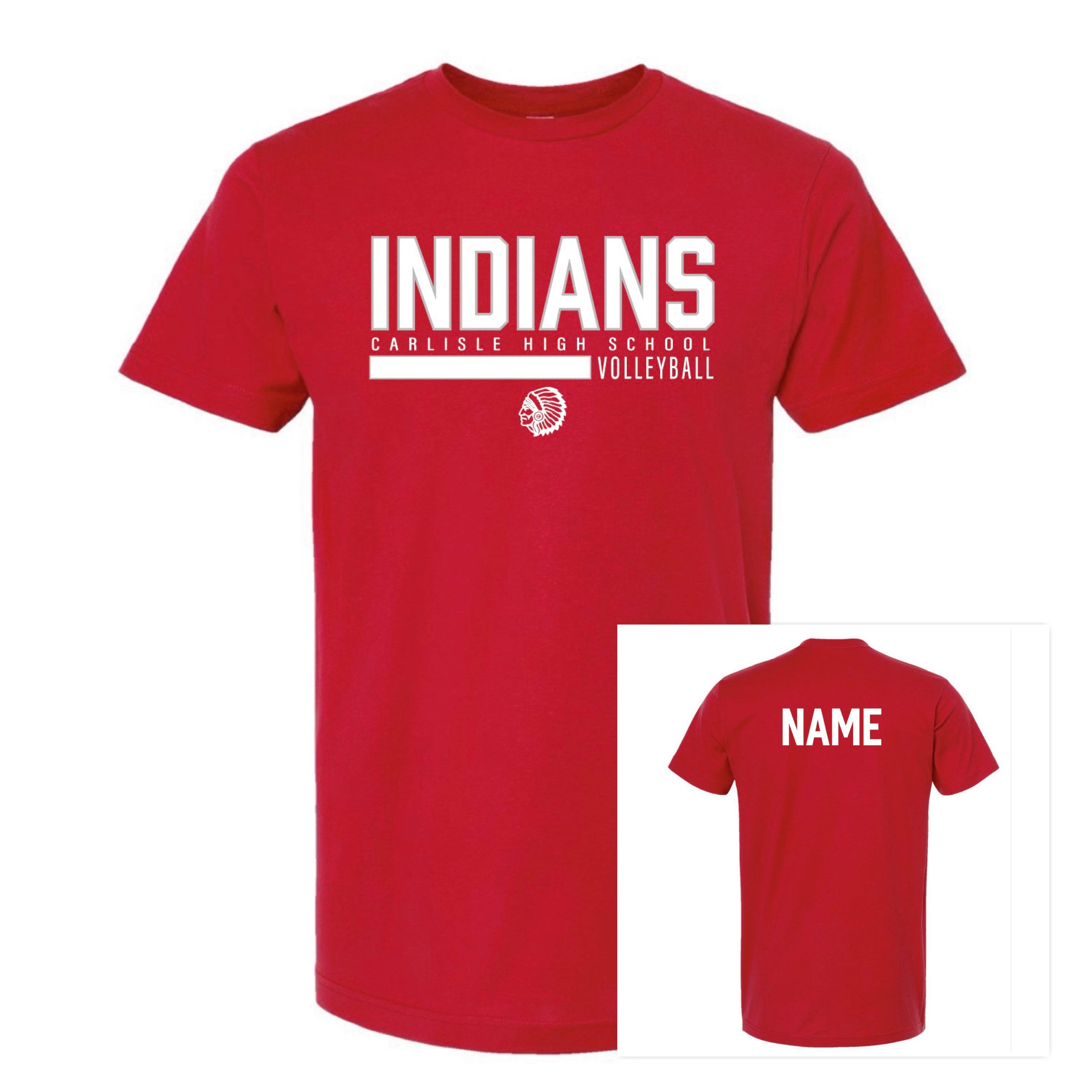 Indians Volleyball Unisex T-Shirt YOUTH & ADULT PERSONALIZED